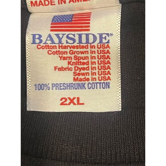 Bayside Men's/Unisex 2XL Black U.S. Air Force Graphic T-Shirt Short Sleeve NEW - Picture 6 of 7